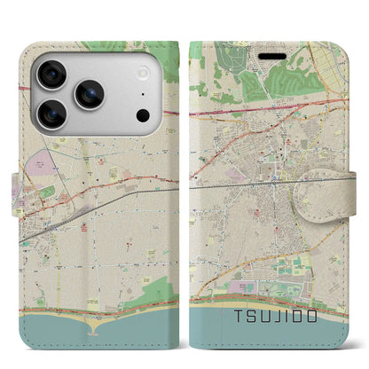 【辻堂（神奈川県）】地図柄iPhoneケース（手帳タイプ）