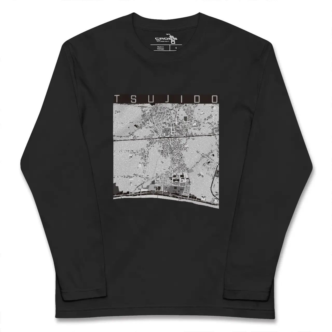【辻堂（神奈川県）】地図柄ロングスリーブTシャツ