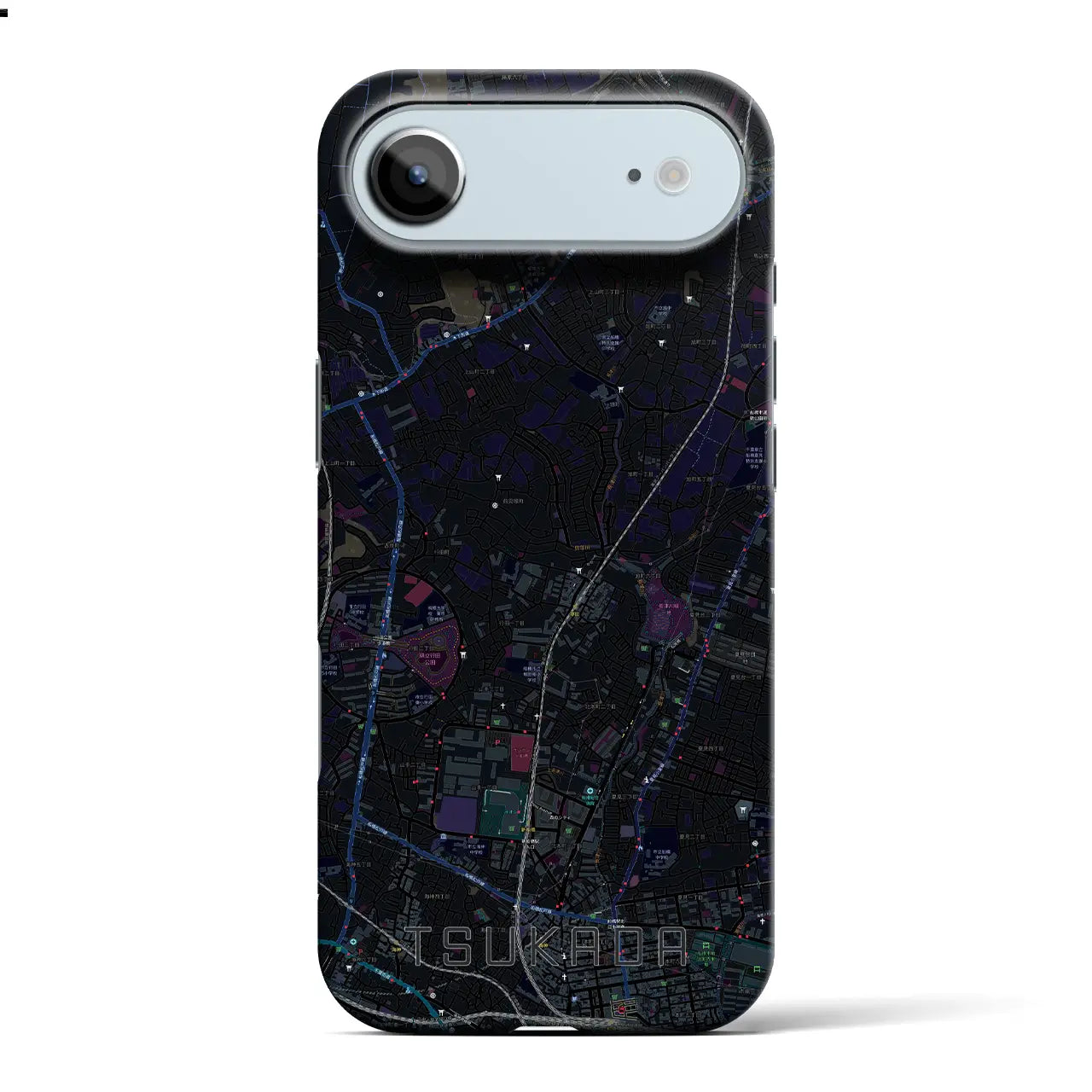 【塚田（千葉県）】地図柄iPhoneケース（バックカバータイプ）