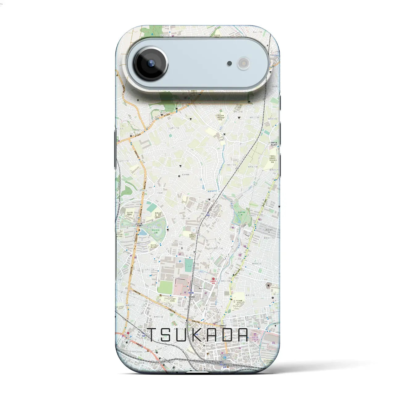 【塚田（千葉県）】地図柄iPhoneケース（バックカバータイプ）