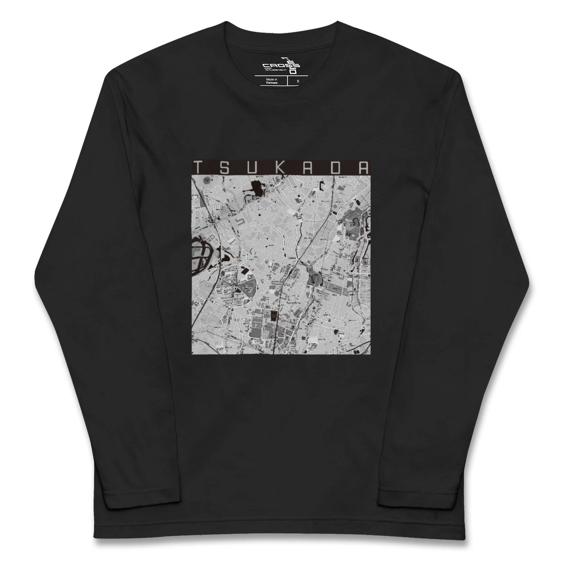 【塚田（千葉県）】地図柄ロングスリーブTシャツ