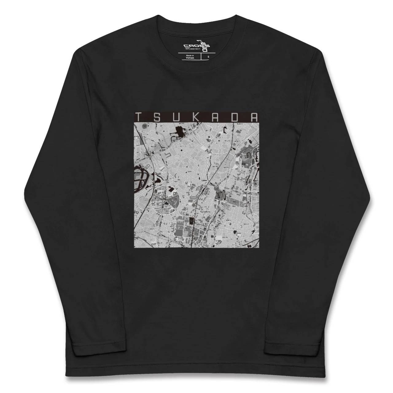 【塚田（千葉県）】地図柄ロングスリーブTシャツ