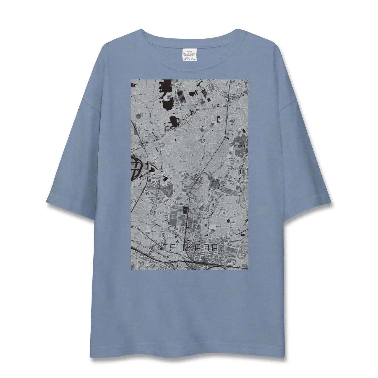 【塚田（千葉県）】地図柄ビッグシルエットTシャツ