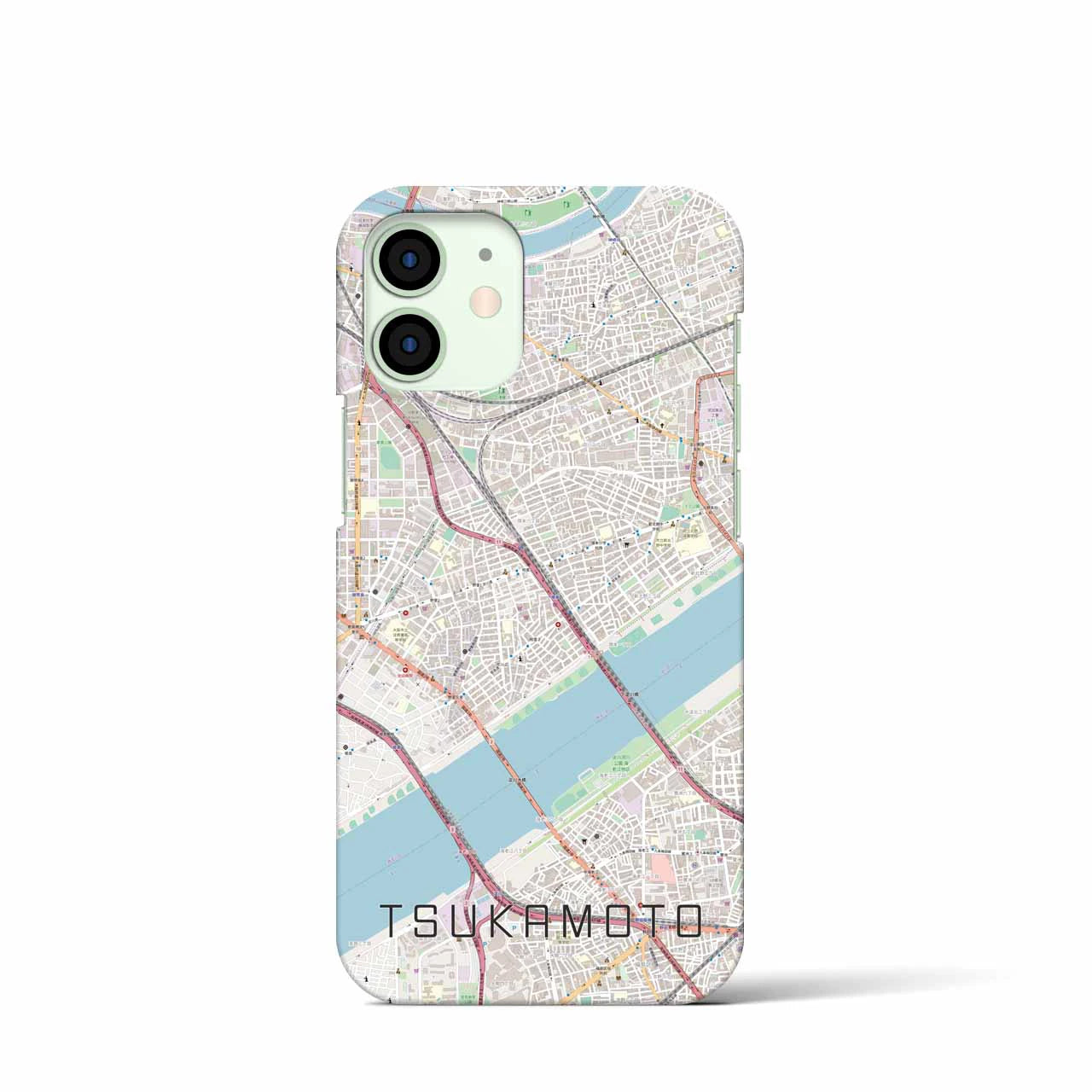 【塚本（大阪府）】地図柄iPhoneケース（バックカバータイプ）