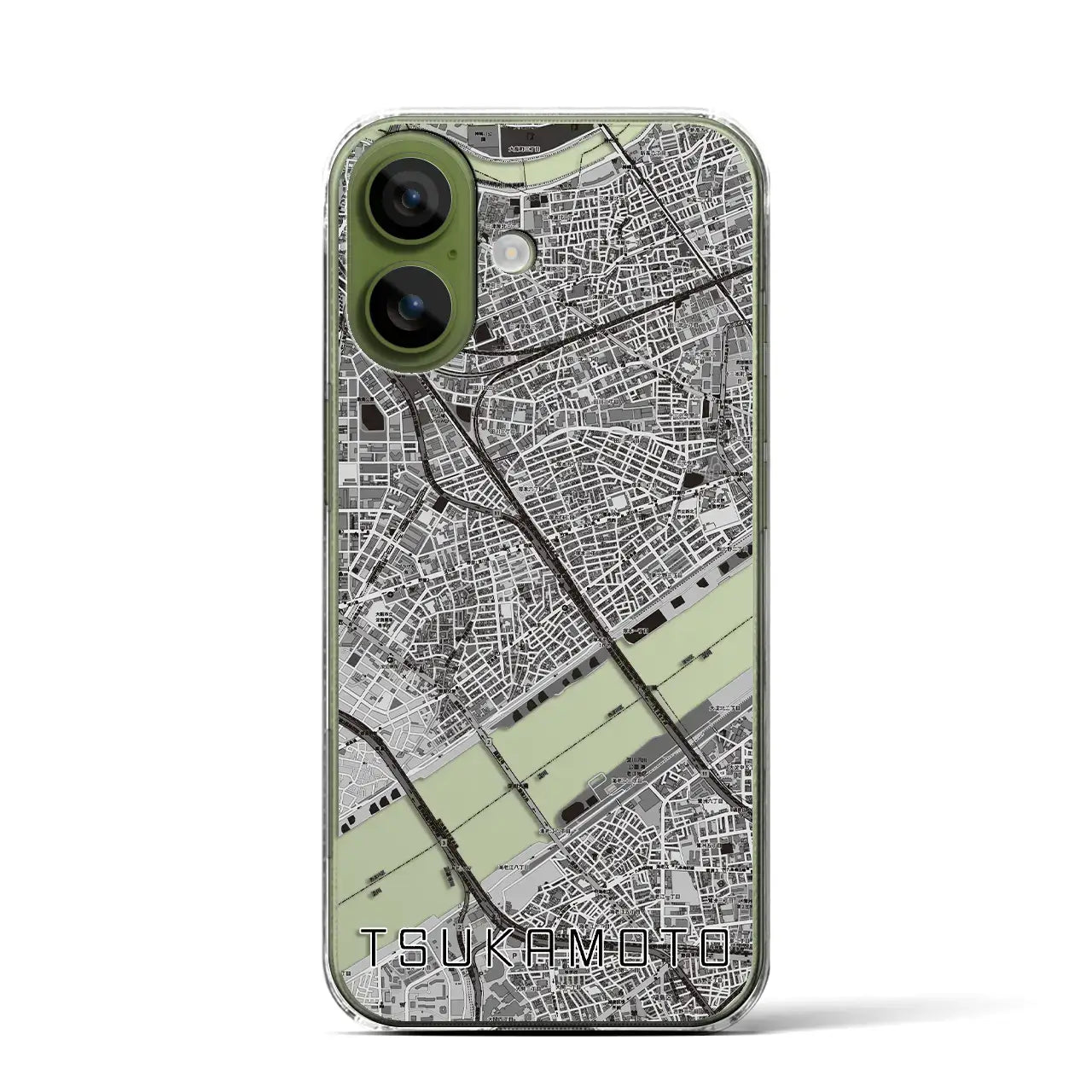 【塚本（大阪府）】地図柄iPhoneケース（クリアタイプ）
