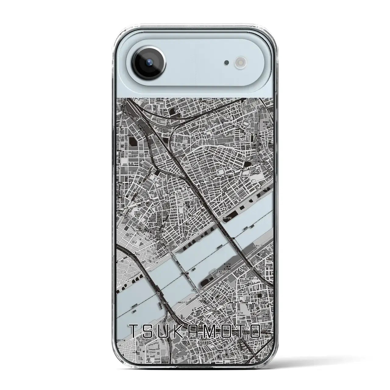 【塚本（大阪府）】地図柄iPhoneケース（クリアタイプ）