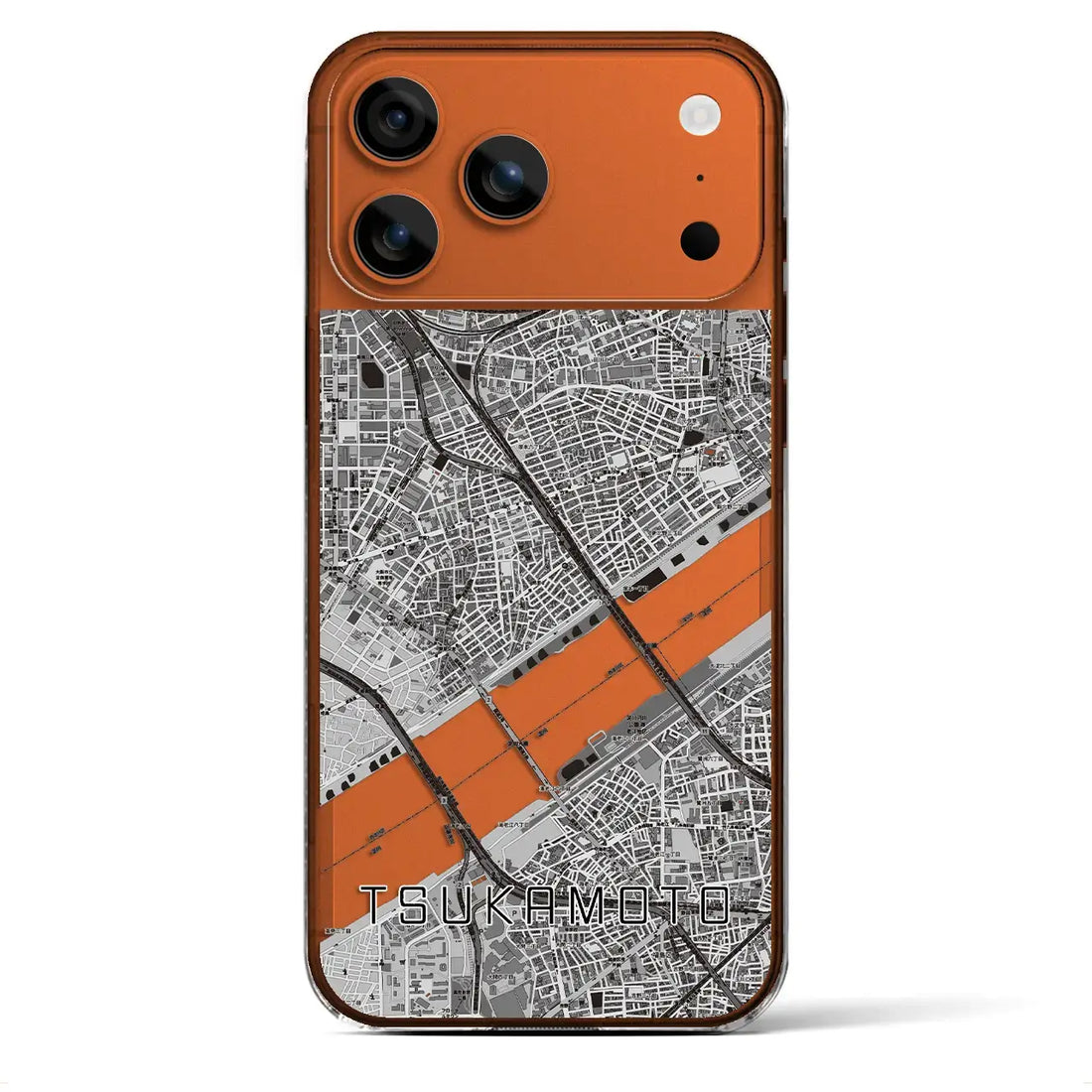 【塚本（大阪府）】地図柄iPhoneケース（クリアタイプ）