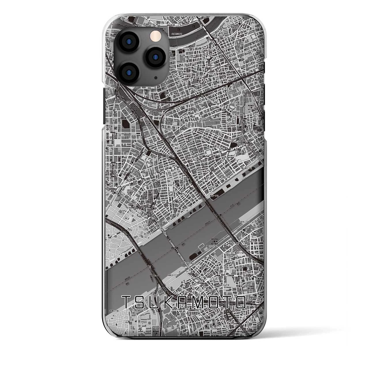 【塚本（大阪府）】地図柄iPhoneケース（クリアタイプ）