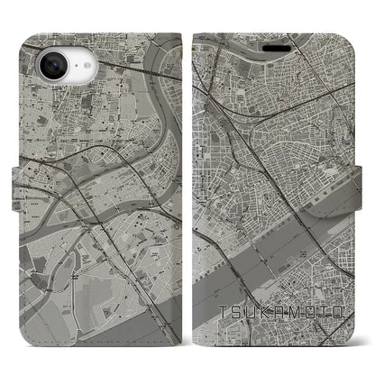 【塚本（大阪府）】地図柄iPhoneケース（手帳タイプ）