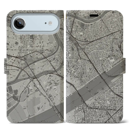 【塚本（大阪府）】地図柄iPhoneケース（手帳タイプ）