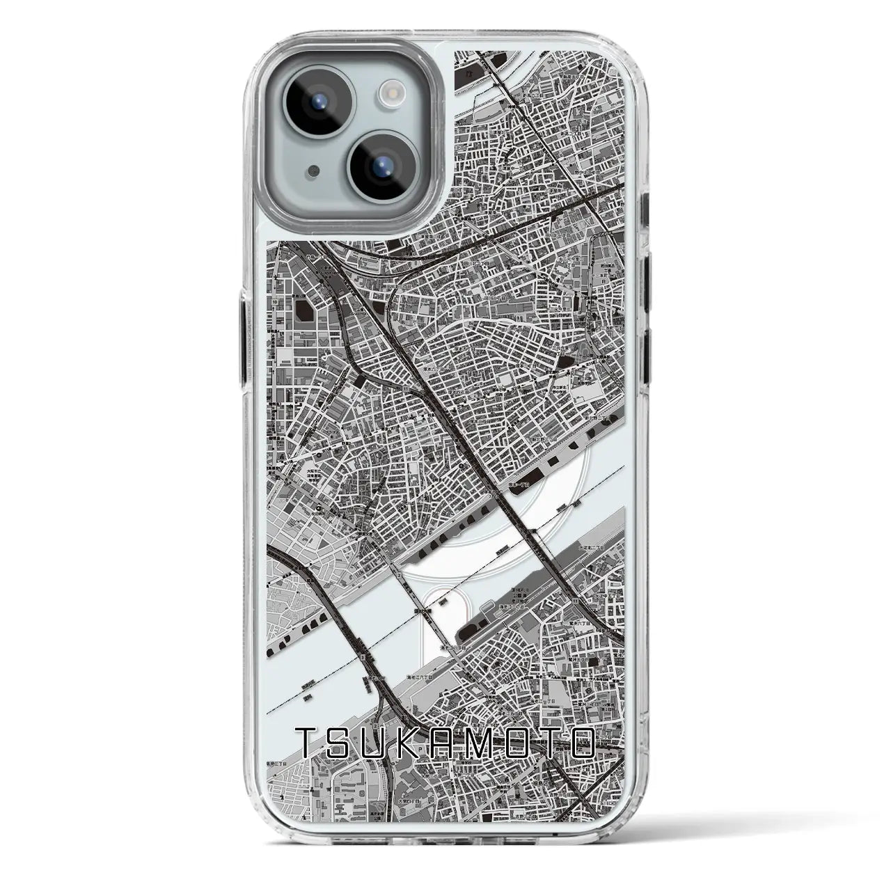 【塚本（大阪府）】地図柄iPhoneケース（MagSafeタイプ）