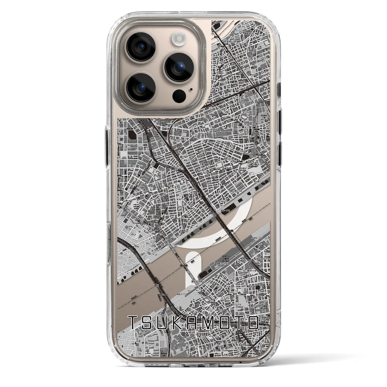 【塚本（大阪府）】地図柄iPhoneケース（MagSafeタイプ）