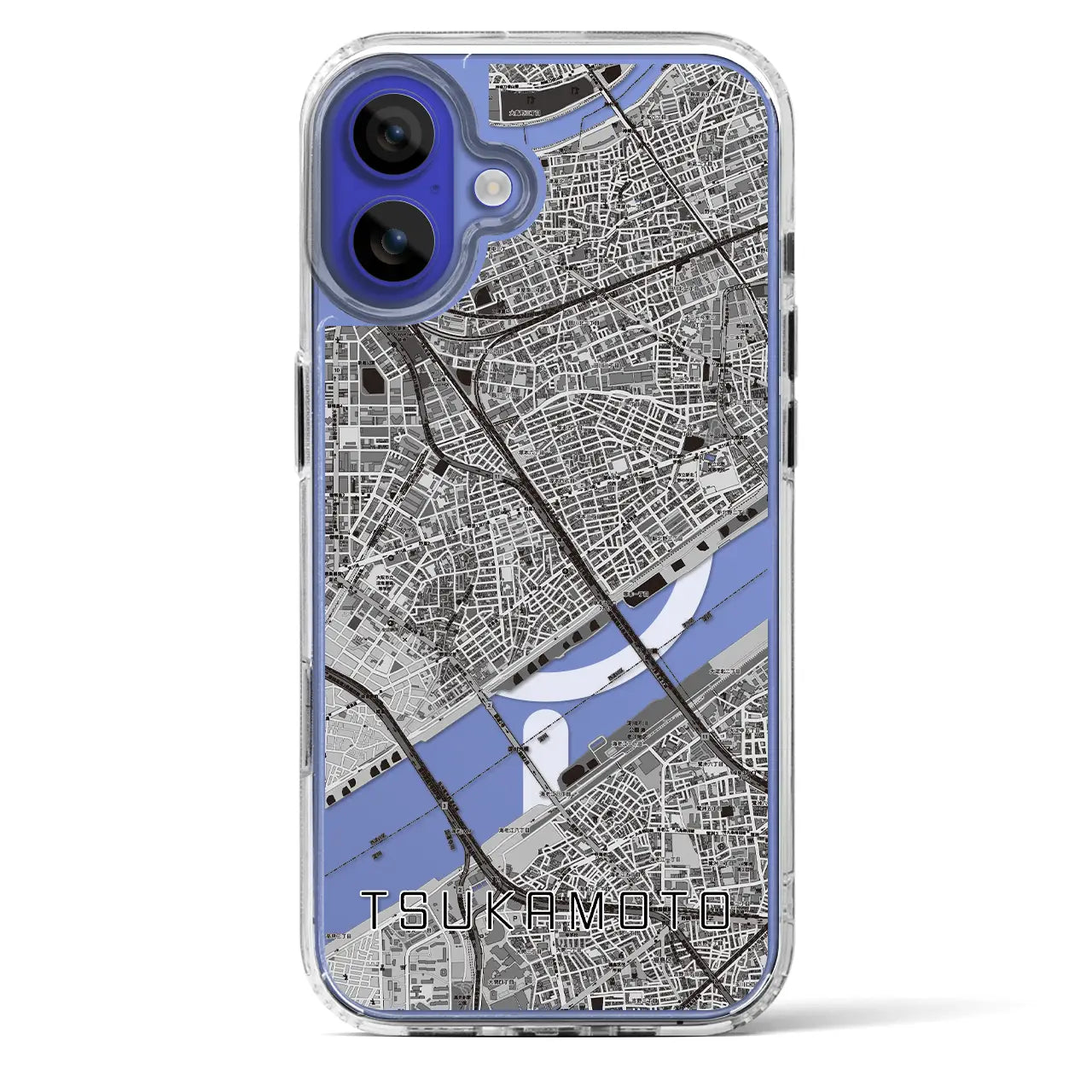 【塚本（大阪府）】地図柄iPhoneケース（MagSafeタイプ）