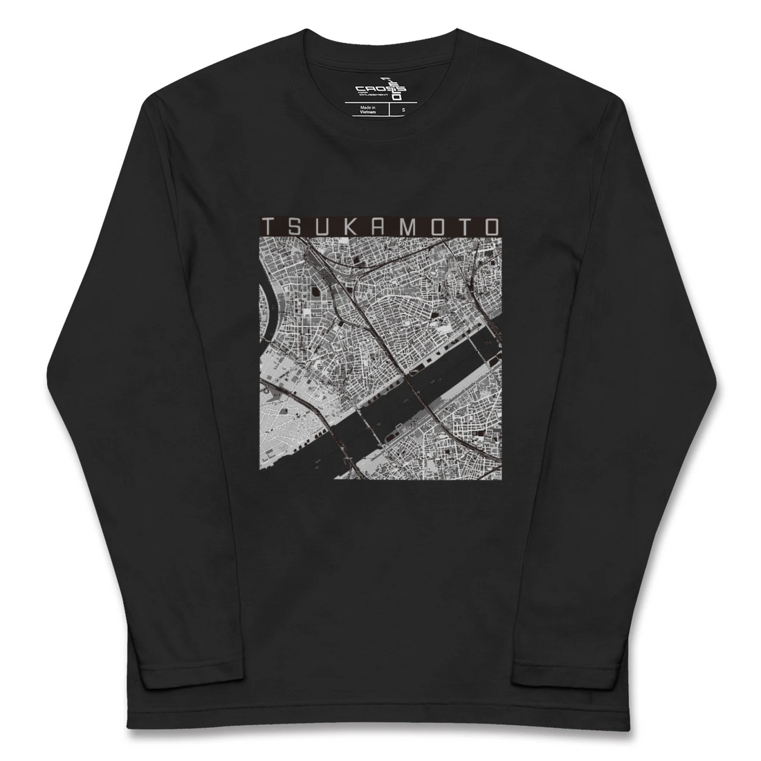 【塚本（大阪府）】地図柄ロングスリーブTシャツ