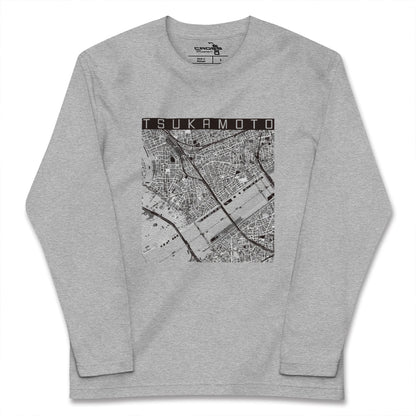 【塚本（大阪府）】地図柄ロングスリーブTシャツ
