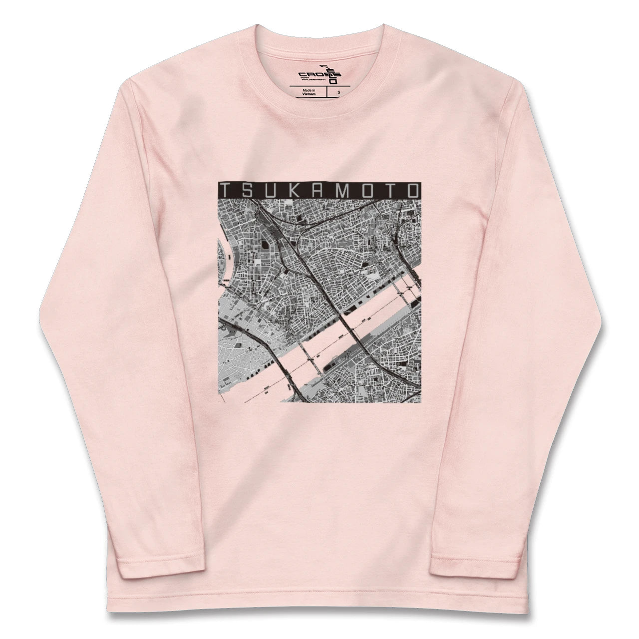 【塚本（大阪府）】地図柄ロングスリーブTシャツ