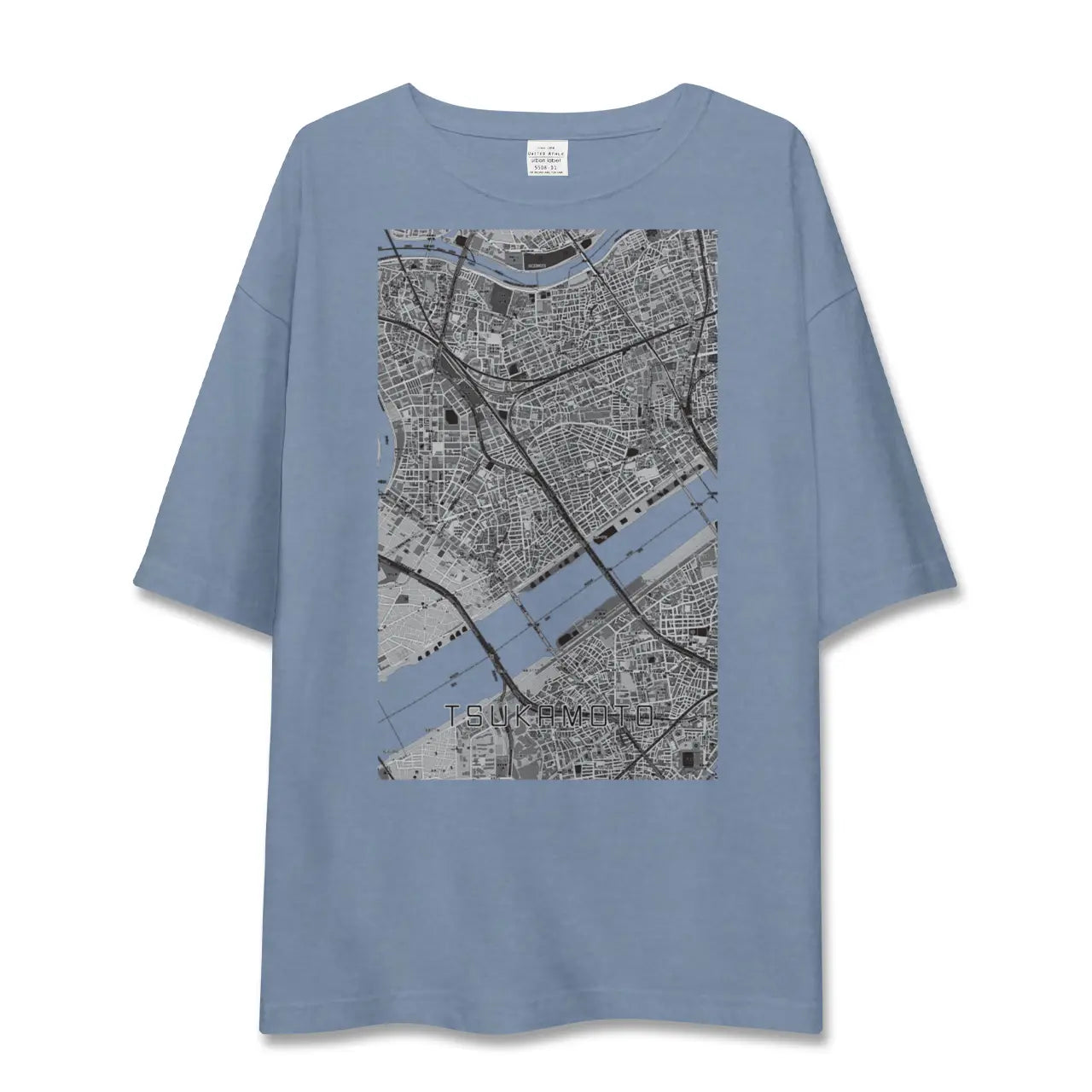 【塚本（大阪府）】地図柄ビッグシルエットTシャツ