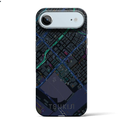 【築地（東京都）】地図柄iPhoneケース（バックカバータイプ）