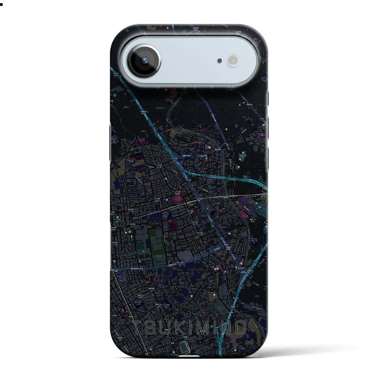 【つきみ野（神奈川県）】地図柄iPhoneケース（バックカバータイプ）