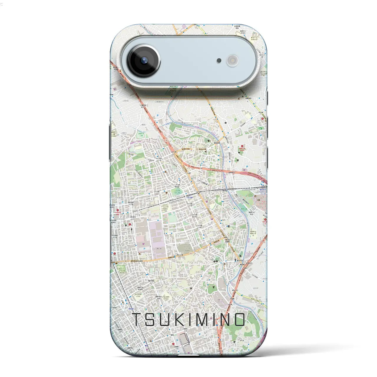 【つきみ野（神奈川県）】地図柄iPhoneケース（バックカバータイプ）