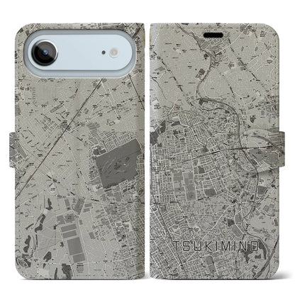 【つきみ野（神奈川県）】地図柄iPhoneケース（手帳タイプ）