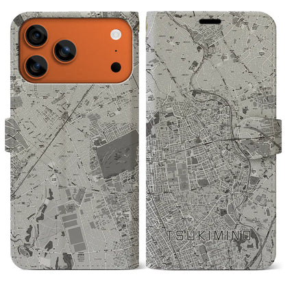 【つきみ野（神奈川県）】地図柄iPhoneケース（手帳タイプ）