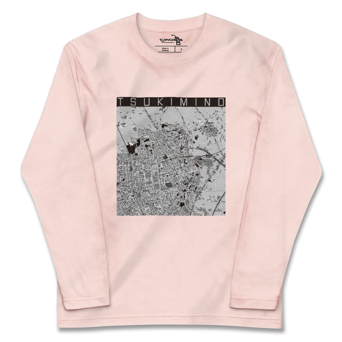 【つきみ野(神奈川県)】地図柄ロングスリーブTシャツ