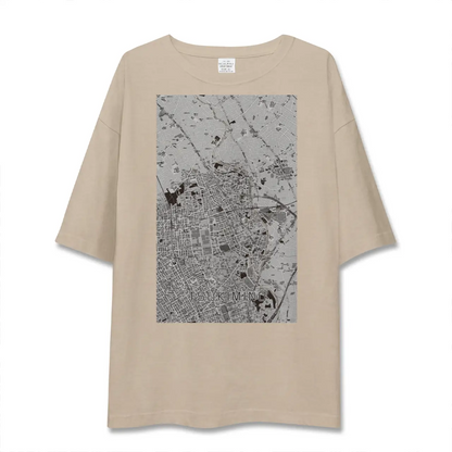 【つきみ野（神奈川県）】地図柄ビッグシルエットTシャツ