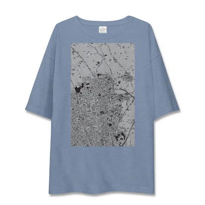 【つきみ野（神奈川県）】地図柄ビッグシルエットTシャツ