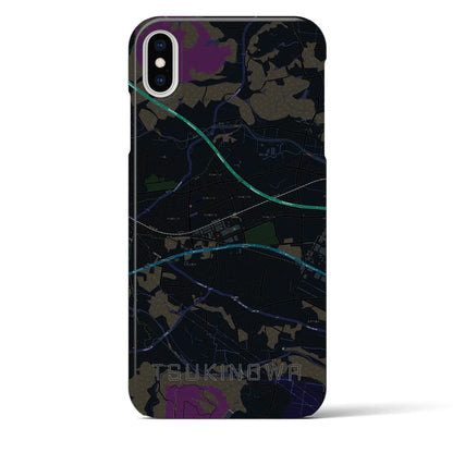 【つきのわ（埼玉県）】地図柄iPhoneケース（バックカバータイプ）