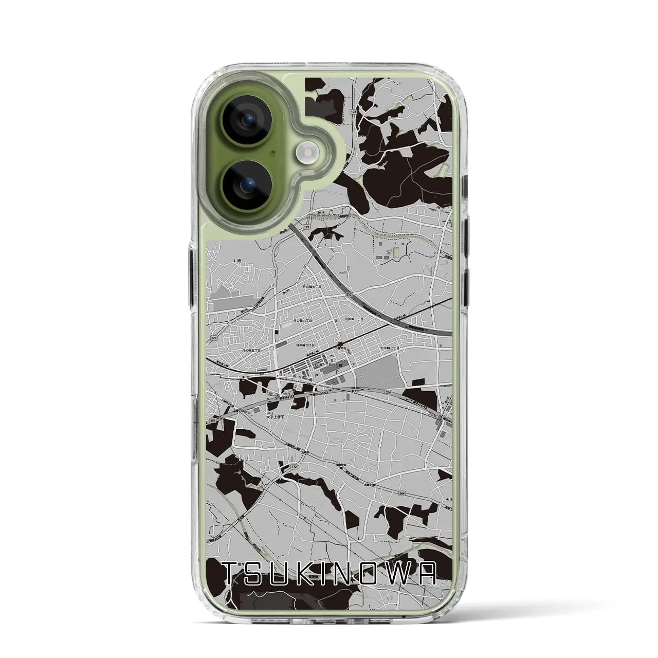 【つきのわ（埼玉県）】地図柄iPhoneケース（MagSafeタイプ）