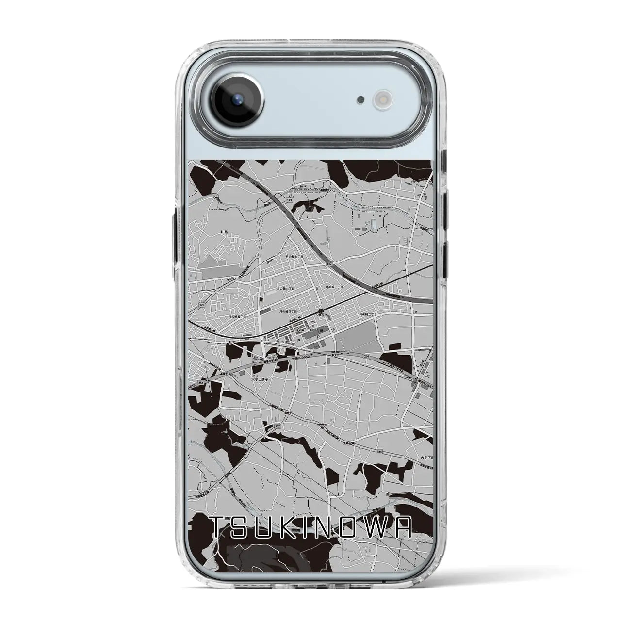 【つきのわ（埼玉県）】地図柄iPhoneケース（MagSafeタイプ）