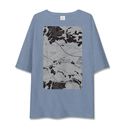 【つきのわ（埼玉県）】地図柄ビッグシルエットTシャツ