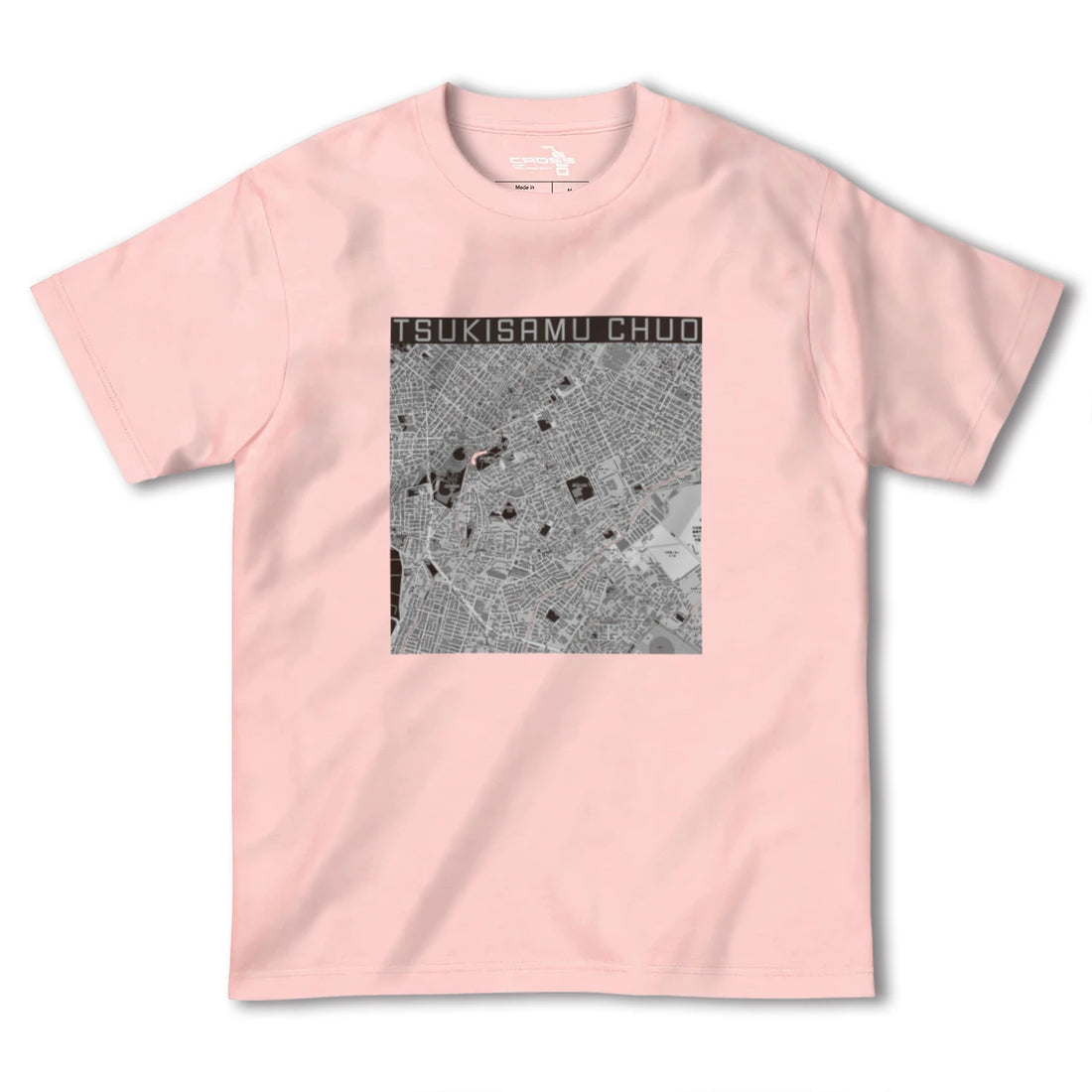 【月寒中央(北海道)】地図柄ヘビーウェイトTシャツ