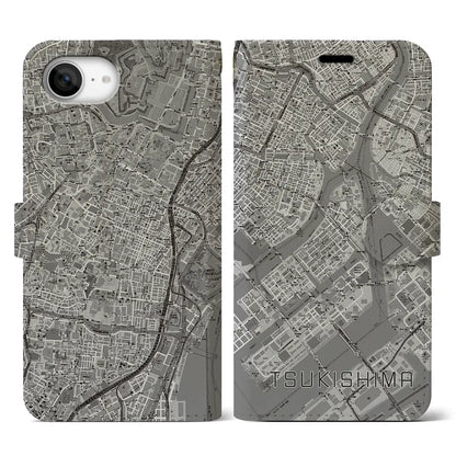 【月島（東京都）】地図柄iPhoneケース（手帳タイプ）