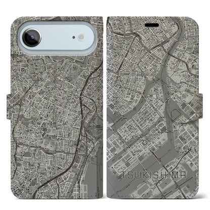 【月島（東京都）】地図柄iPhoneケース（手帳タイプ）