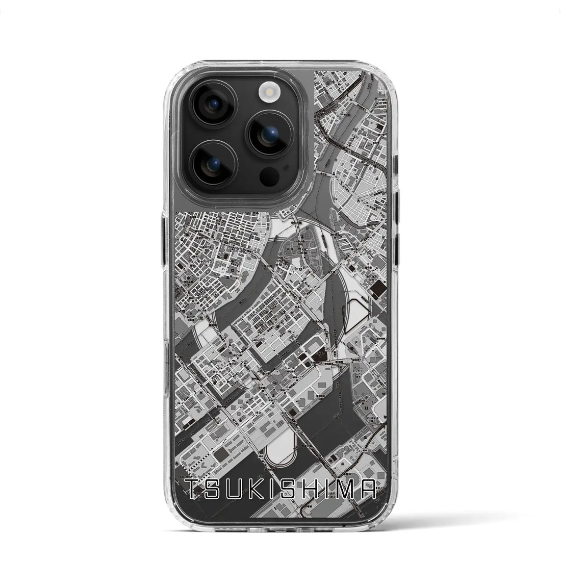 【月島（東京都）】地図柄iPhoneケース（MagSafeタイプ）