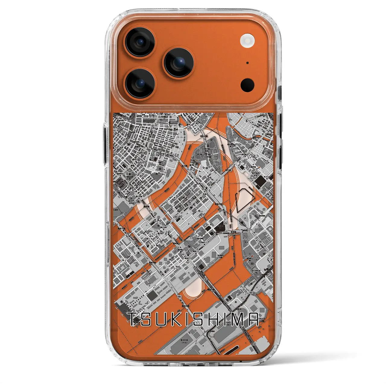 【月島（東京都）】地図柄iPhoneケース（MagSafeタイプ）