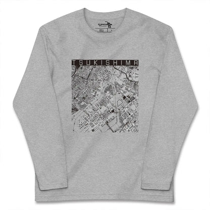 【月島（東京都）】地図柄ロングスリーブTシャツ