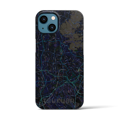 【つくば2（茨城県）】地図柄iPhoneケース（バックカバータイプ）