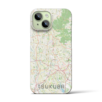 【つくば2（茨城県）】地図柄iPhoneケース（バックカバータイプ）