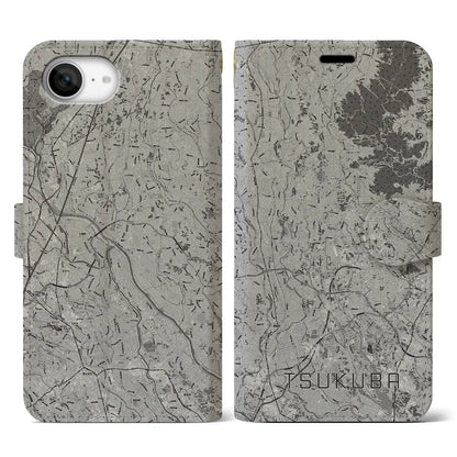 【つくば2（茨城県）】地図柄iPhoneケース（手帳タイプ）