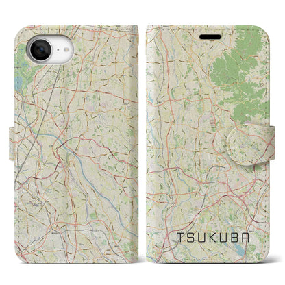 【つくば2（茨城県）】地図柄iPhoneケース（手帳タイプ）