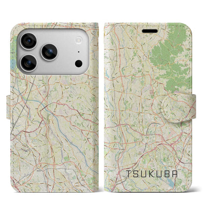 【つくば2（茨城県）】地図柄iPhoneケース（手帳タイプ）