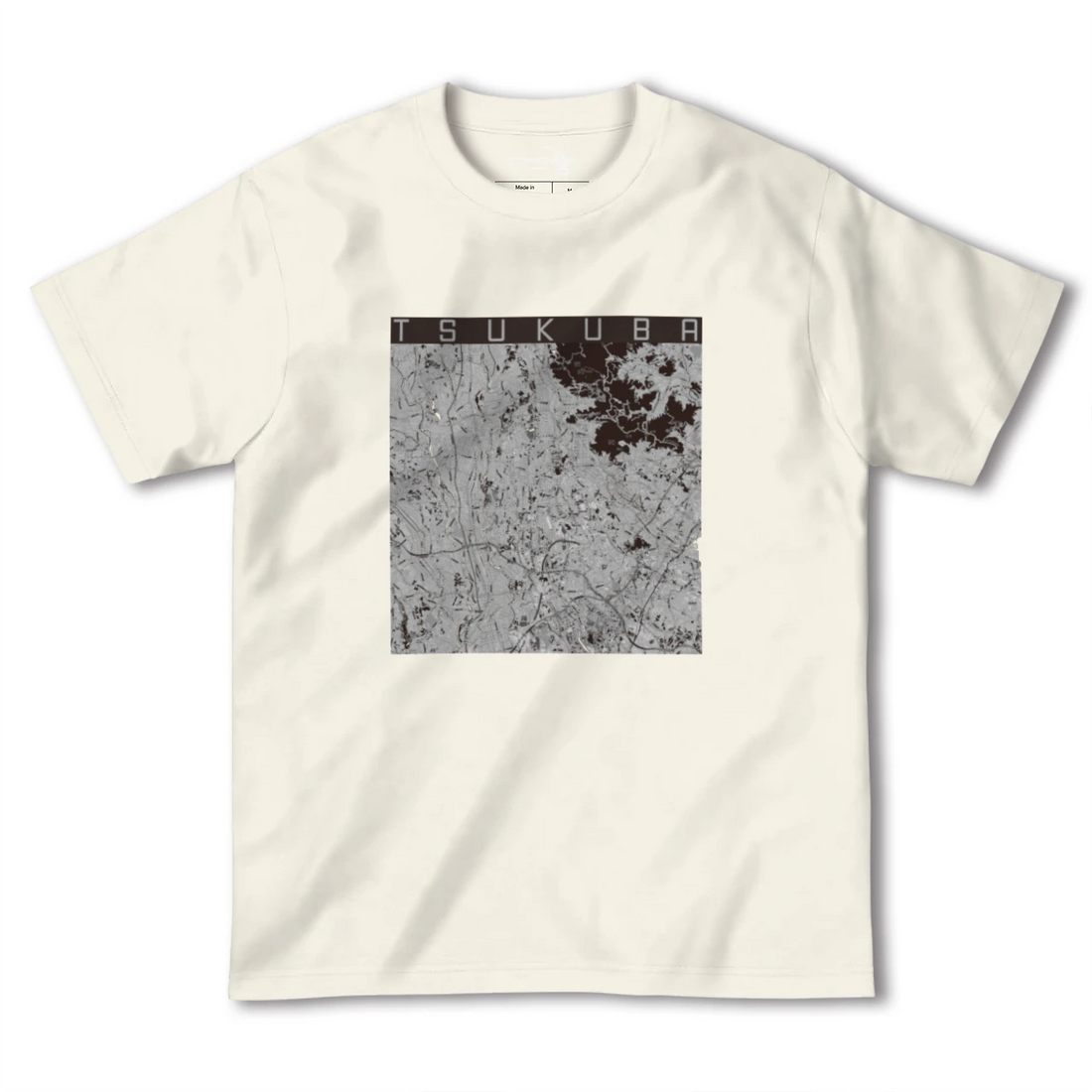 【つくば(茨城県)】地図柄ヘビーウェイトTシャツ
