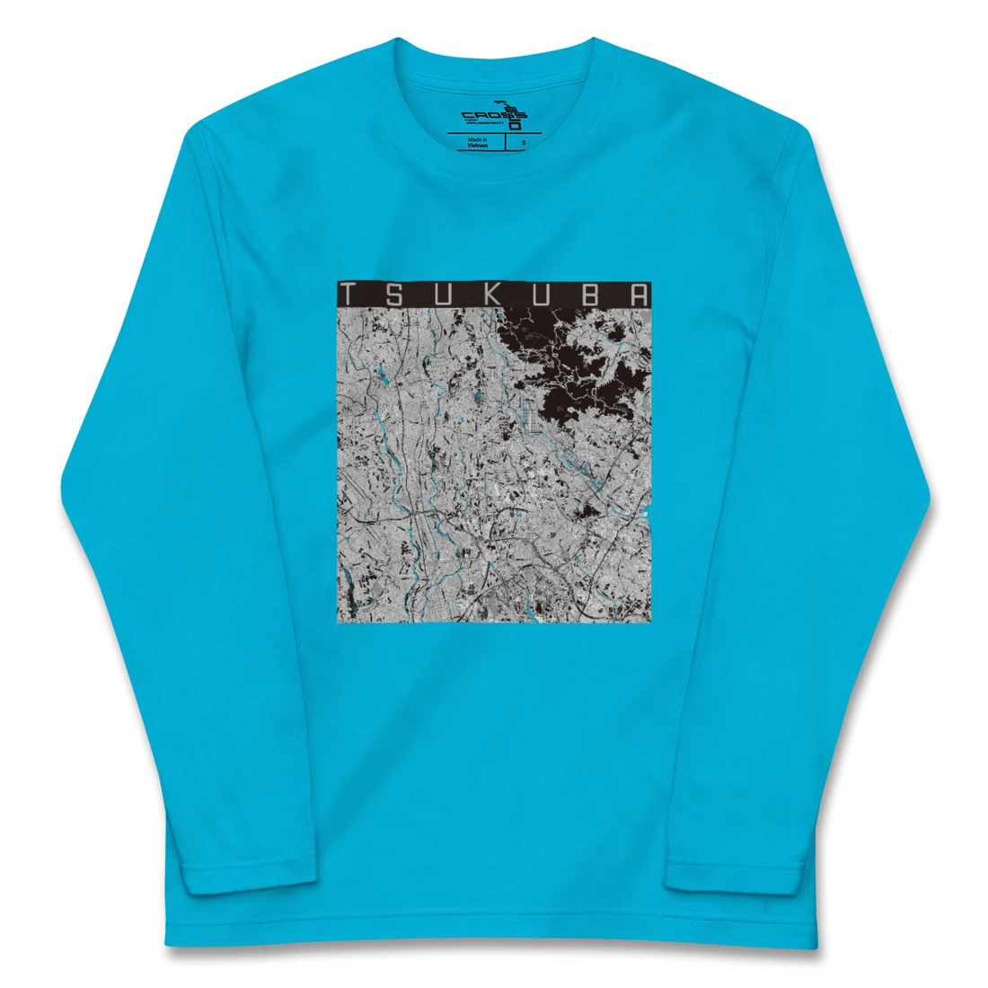 【つくば(茨城県)】地図柄ロングスリーブTシャツ