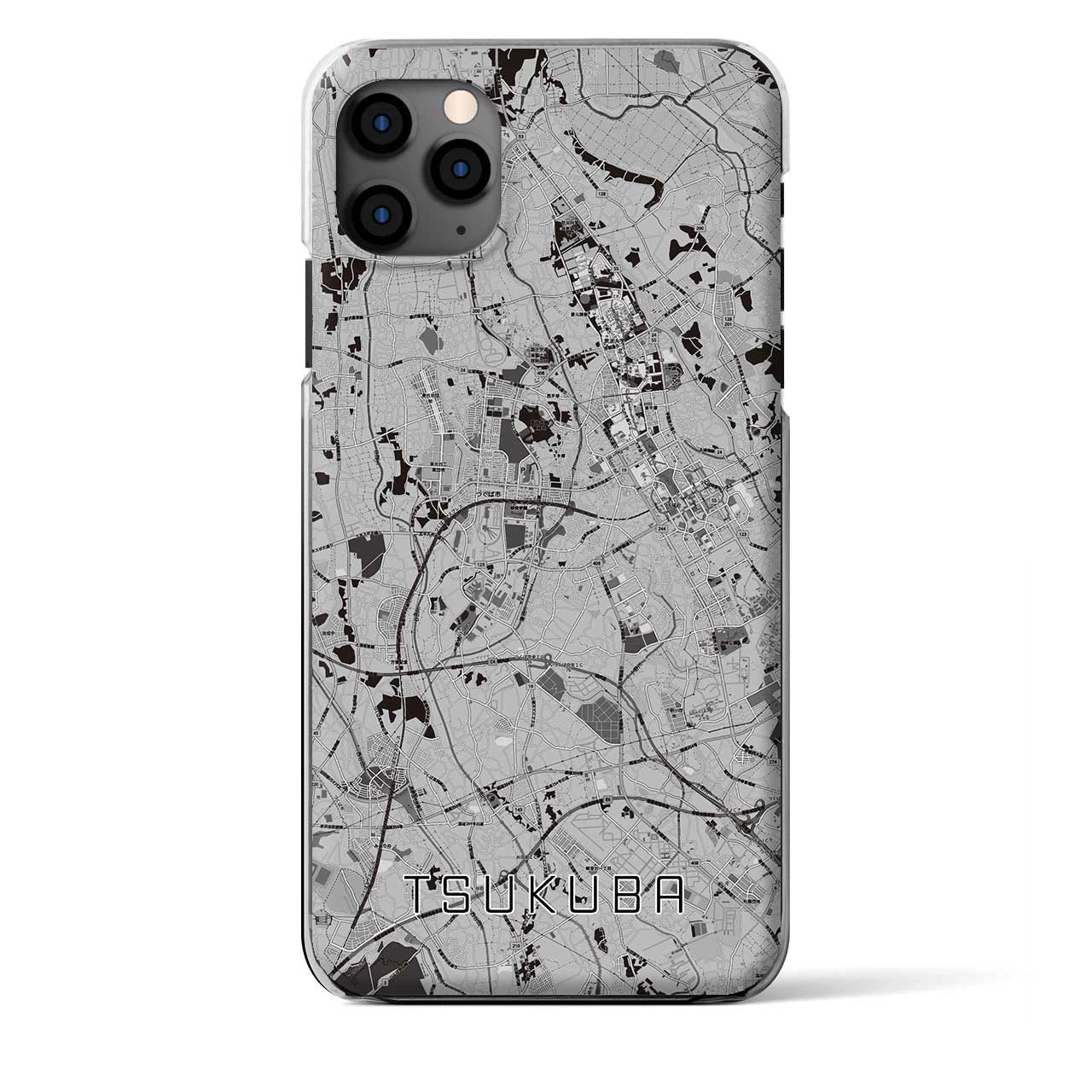 【つくば（茨城県）】地図柄iPhoneケース（クリアタイプ）