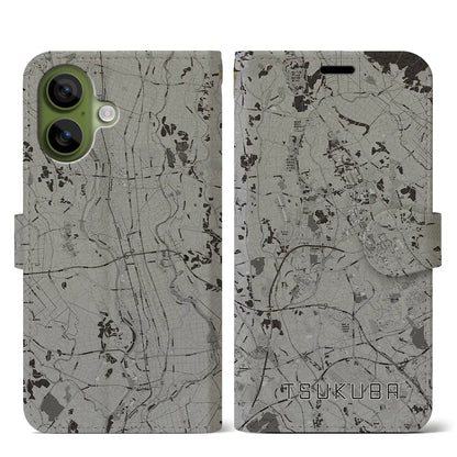 【つくば（茨城県）】地図柄iPhoneケース（手帳タイプ）