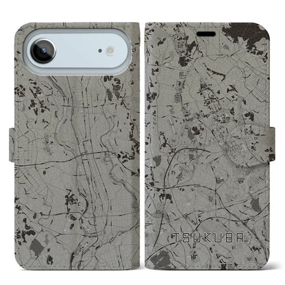 【つくば（茨城県）】地図柄iPhoneケース（手帳タイプ）