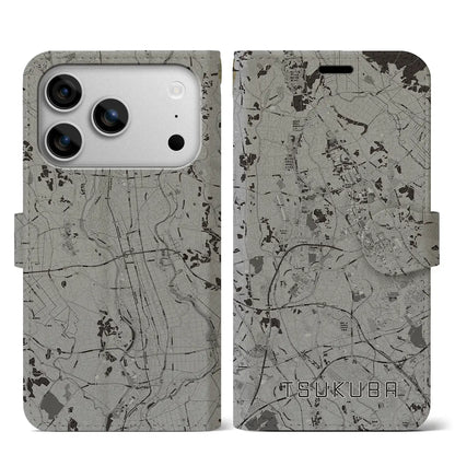 【つくば（茨城県）】地図柄iPhoneケース（手帳タイプ）